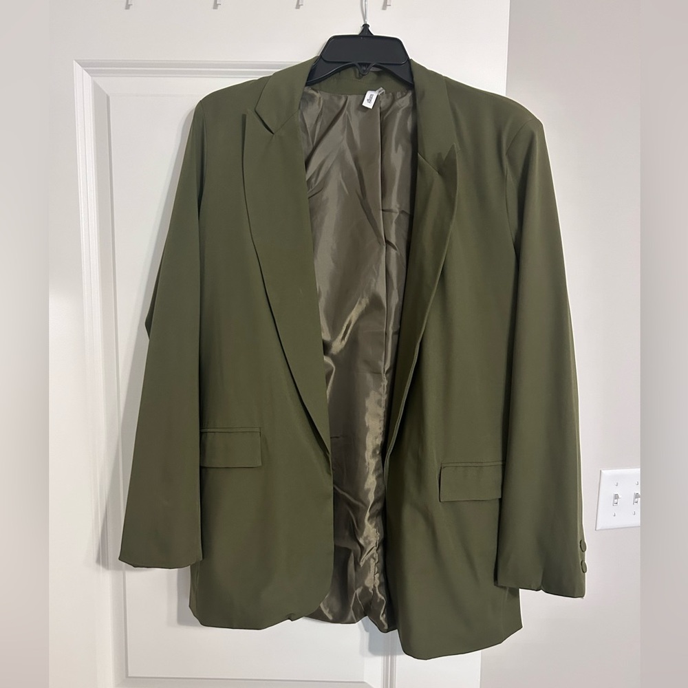 Glam Olive Green Blazer Large